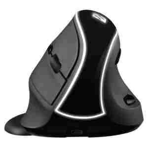 Miš brezžična ergonomska Sandberg Vertical polnilna 1600DPI 6 gumbov črna (630-13)