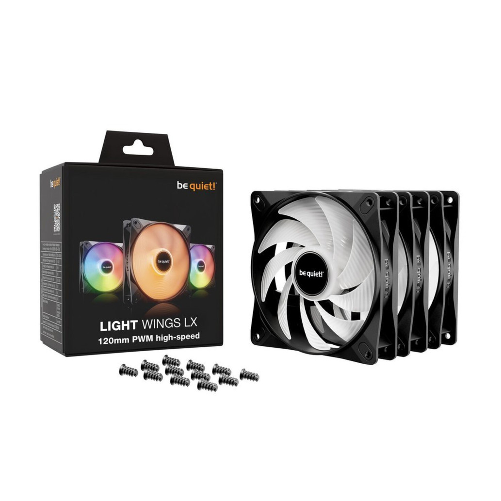 Ventilator be quiet! Light Wings LX High Speed 120mm črna RGB (3 pack) - slika 3