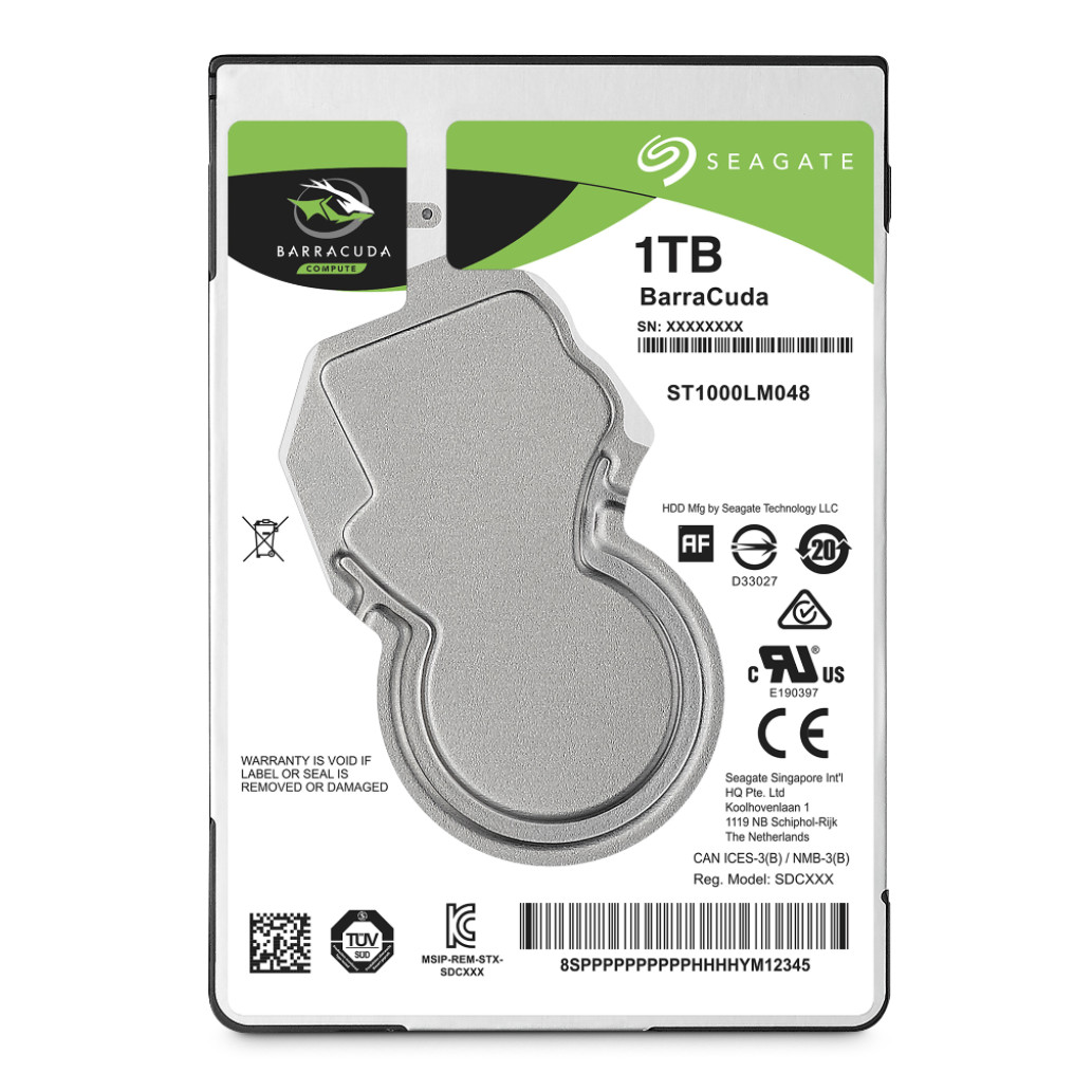 Seagate 1TB BarraCuda 2,5" SATA 6Gb/s 5400rpm 128MB HDD disk