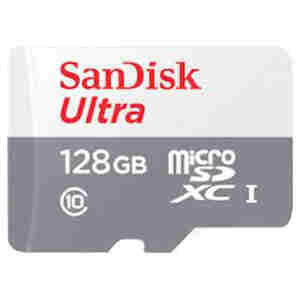 Spominska kartica SDXC-Micro 128GB Sandisk Ultra 100MB/s/UHS-I +adapter (SDSQUNR-128G-GN3MA)