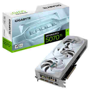 Grafična kartica nVidia RTX5070Ti GigaByte Eagle OC Ice Bela - 16GB GDDR7 (GV-N507TEAGLEOC ICE-16GD)