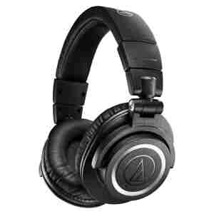 Slušalke brezžične Audio-Technica naglavne BT ATH-M50xBT2 črna (ATH-M50xBT2)