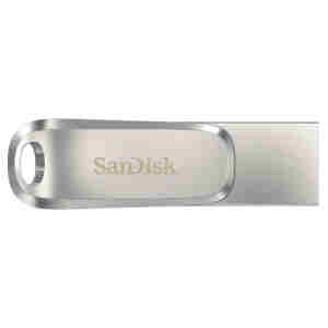Spominski ključek 64GB USB3.1/USB-C Sandisk Ultra Dual 150MB/s 50MB/s kovinski duo srebrn (SDDDC4-064G-G46)