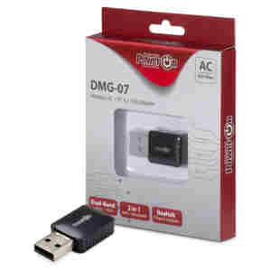 Brezžični mrežni adapter USB 2.0 Inter-Tech DMG-07 WiFi5 802.11ac AC650 650Mbit/s Dualband Nano BT 4.0 (88888146)