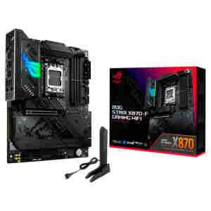 Osnovna plošča AM5 Asus ROG STRIX X870-F GAMING WIFI ATX 1xHDMI 2.1 1xDisplayPort 1.4 RAID 10