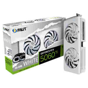 Grafična kartica nVidia RTX5060Ti Palit OC Bela - 16GB GDDR7 (NE7506TU19T1-GB2061M)