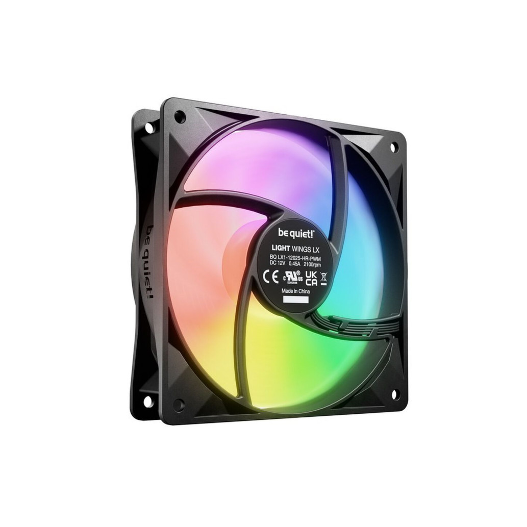 Ventilator be quiet! Light Wings LX High Speed 120mm črna RGB (3 pack) - slika 2