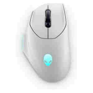Miš Dell brezžična, USB Alienware AW620M (Lunar Light) optična gaming 7 gumbov 26000DPI RGB bela (545-BBFC)