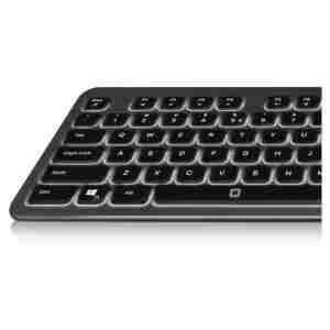 Tipkovnica Ewent USB Illuminated Scissor črna SLO EW3271