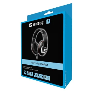 Sandberg Play'n Go Headset Black naglavne slušalke