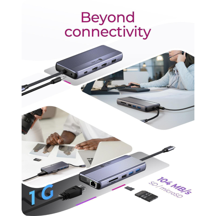 IcyBox IB-DK4062-CPD 12-v-1 DockingStation priklopna postaja s trojnim video priključkom - slika 5