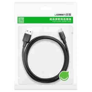 UGREEN USB-A 2.0 na USB-C kabel 1.5m (črn) - polybag