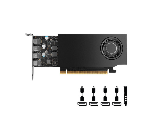 Grafična kartica NVIDIA RTX A1000, 8GB GDDR6, PCIe 4.0 x8, 4x mDP-DP, Low Profile, PNY