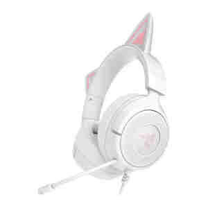 Slušalke Razer Kraken Kitty V3 X, bele, 3.5 mm