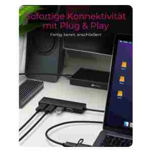 Icybox IB-HUB1424-C3 4-Port Hub s priključkom USB-C in USB-A 3.2 Gen 1