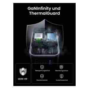 Ugreen Nexode Pro 65W 3-Portni GaN USB polnilec s priloženim 1,5M 100W USB-C polnilnim kablom