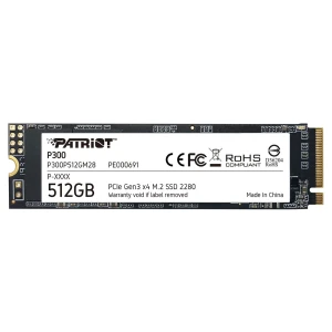 Patriot P300 512GB M.2 NVMe SSD PCIe Gen 3 x4