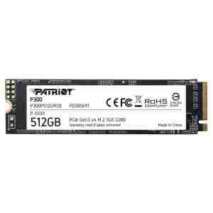 Patriot P300 512GB M.2 NVMe SSD PCIe Gen 3 x4