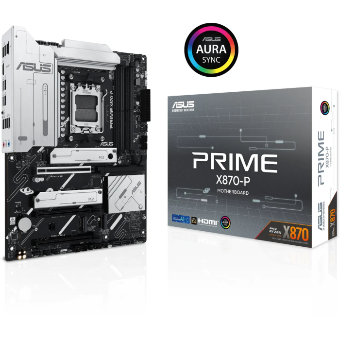 ASUS PRIME X870-P, DDR5, SATA3, USB4, HDMI, 2.5GbE, AM5 ATX