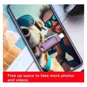 SanDisk USB 256GB Ultra Dual Drive Go USB Type-C 400MB/s sivka violičen