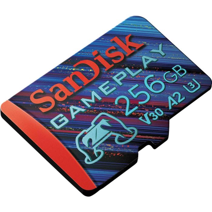 SanDisk GamePlay microSDXC UHS-I Card, 256GB Gaming microSDXC, 190MB/s, 130MB/s W, UHS-I, V30, U3, C - slika 3