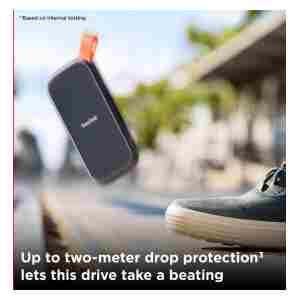 SanDisk 1TB Portable SSD 800MB/s, USB-C, USB 3.2 Gen 2