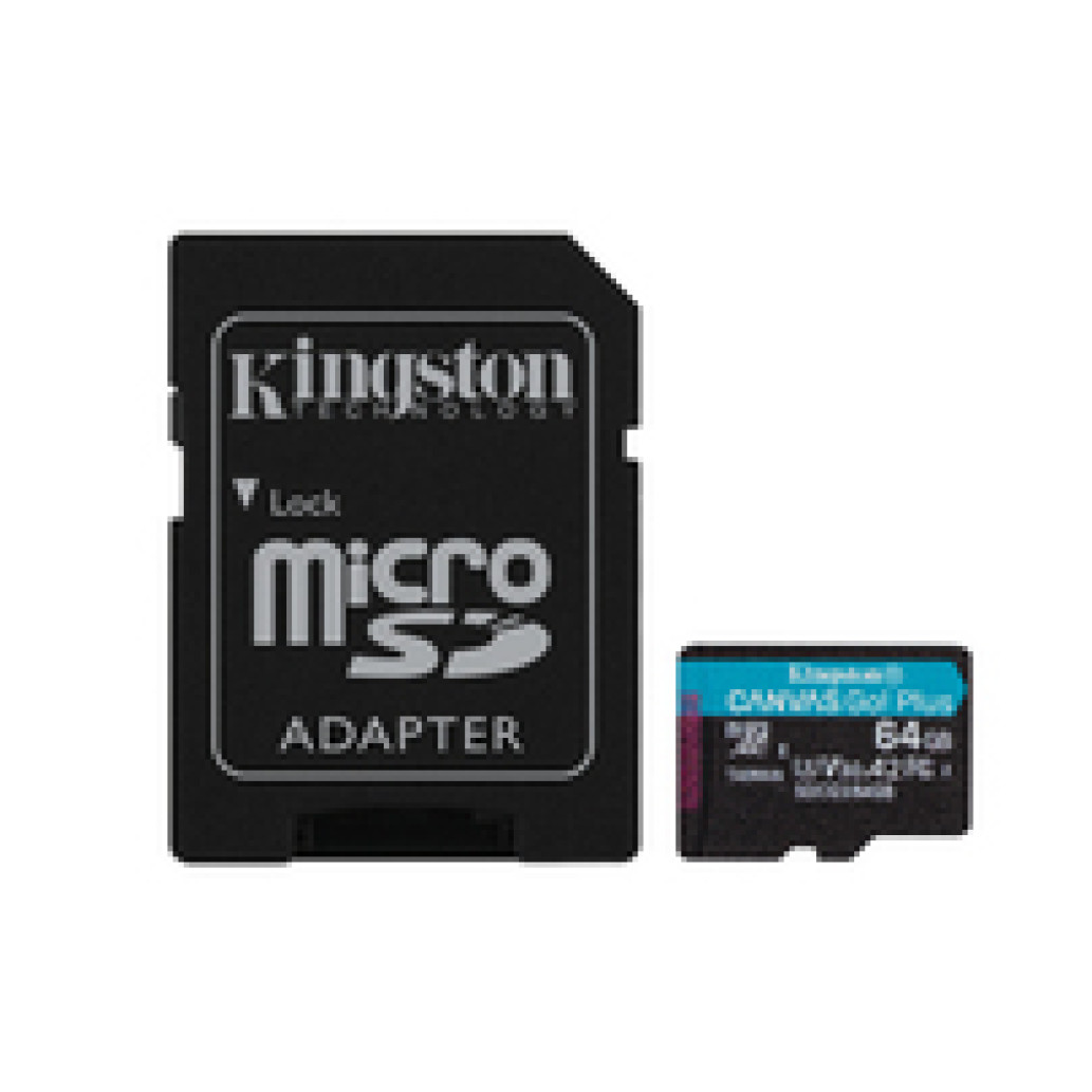 Spominska kartica SDXC-Micro 64GB Kingston Canvas Go! Plus 170MB/s U3 V30 UHS-I (SDCG3/64GB) +adapter - slika 4