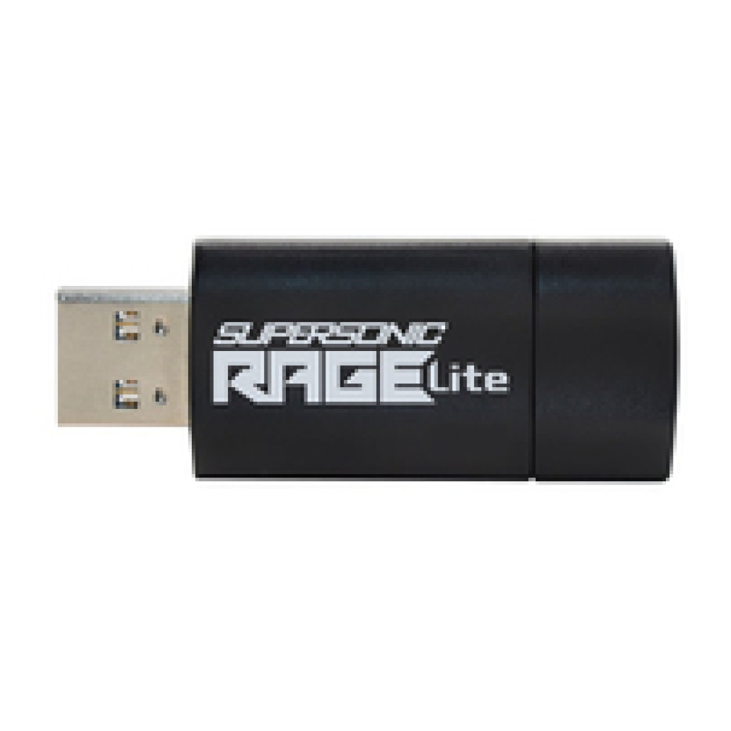Spominski ključek 64GB USB 3.2 Patriot Supersonic Rage Lite 120MB/s - plastičen/izvlečni/črno-moder (PEF64GRLB32U) - slika 2