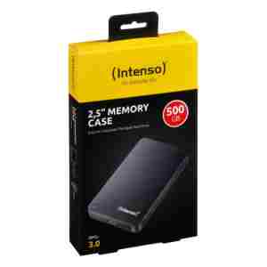 Intenso zunanji disk 500GB 2,5 Memory Case USB 3.0 - Črn