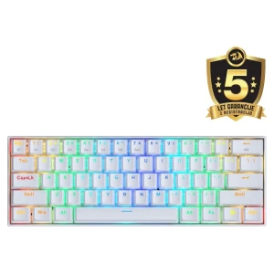 REDRAGON DRACONIC K530RGB PRO BT/ŽIČNA BELA MEHANSKA TIPKOVNICA, RJAVA STIKALA