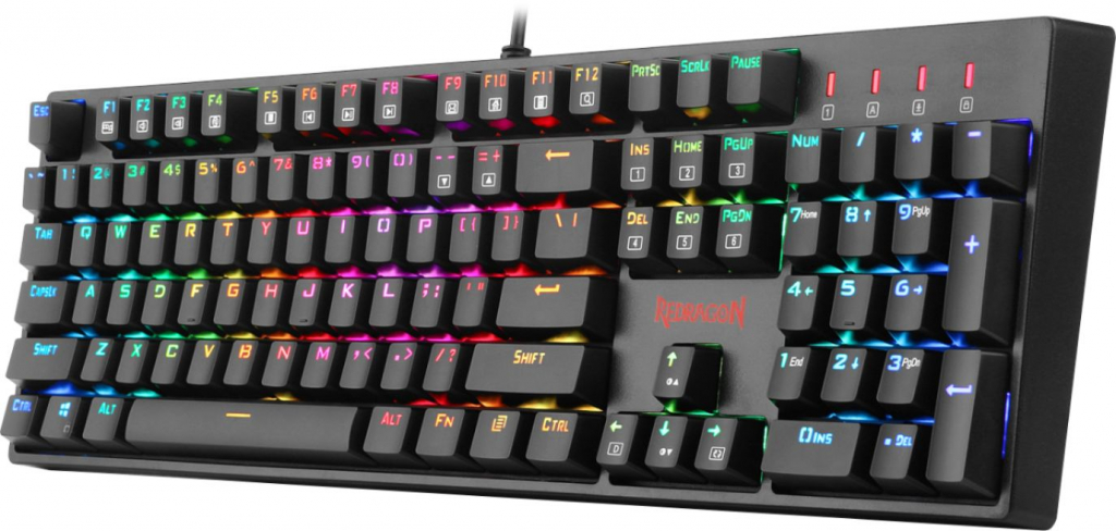 REDRAGON SURARA K582 RGB MEHANSKA TIPKOVNICA, RDEČA STIKALA - slika 3