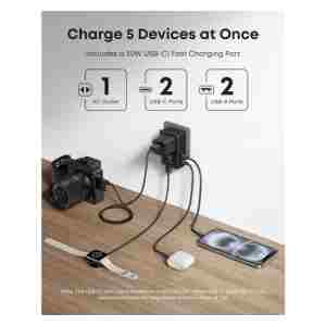 Anker Nano potovalni adapter 5v1, 20W, črn