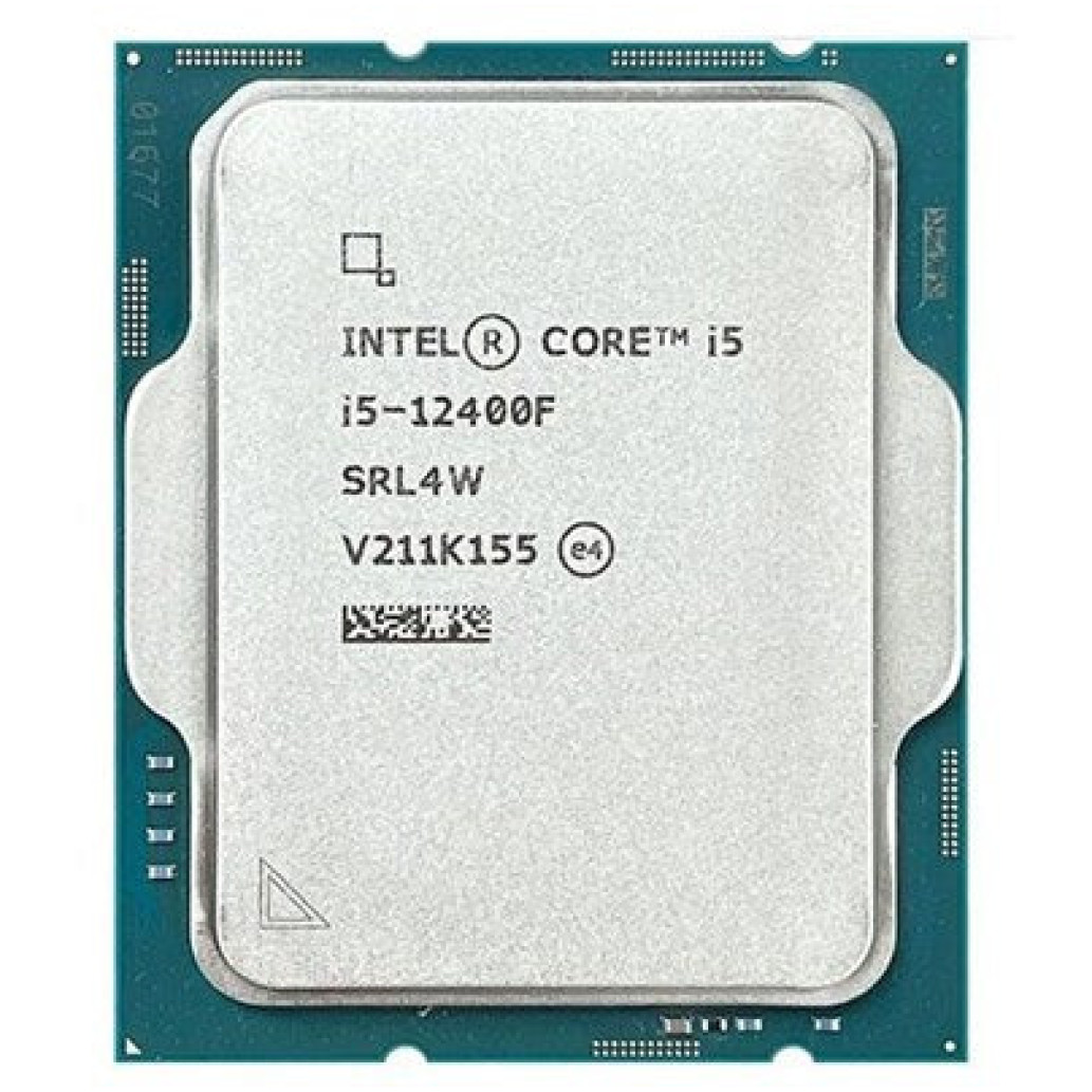 Procesor Intel 1700 Core i5 12400F 6C/12T 2.5GHz/4.4GHz tray 65W/117W brez grafike brez hladilnika