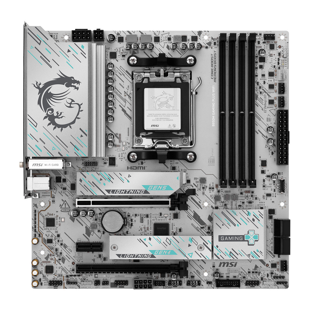 Osnovna plošča AM5 MSI B850M GAMING PLUS WIFI microATX HDMI DisplayPort - slika 2