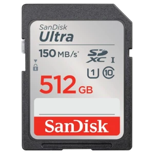 Spominska kartica SDXC 512GB Sandisk Ultra 150MB/s/U1 UHS-I (SDSDUNC-512G-GN6IN)