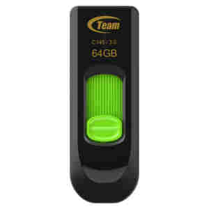 Spominski ključek 64GB USB 3.1 Teamgroup C145 - plastičen/drsni/črn (TC145364GG01)