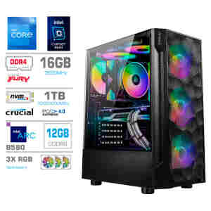 Računalnik MEGA TWR S7 i5-12400F/Intel Arc B580/16GB/1TB-4.0/750W/Brez OS RGB