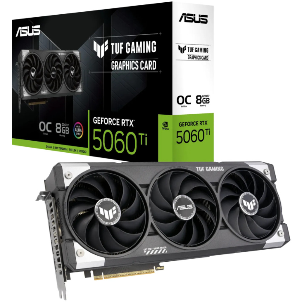 Grafična kartica nVidia RTX5060Ti Asus TUF Gaming OC - 8GB GDDR7 (90YV0MR0-M0NA00)