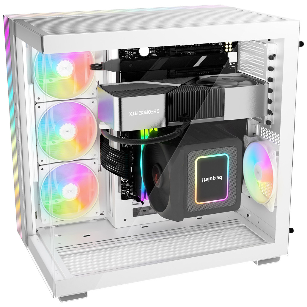 Ohišje Bequiet Light Base 600 LX MidiATX - bela RGB - slika 3