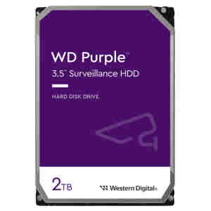 Trdi disk 2TB SATA3 WD23PURZ 6Gb/s 256MB Purple - primerno za snemalnike 24/7 delovanje