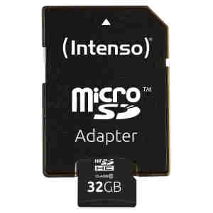 Spominska kartica SDHC-Micro 32GB Intenso Class10 40MB/s/10MB/s +adapter (3413480)