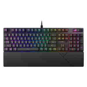 Gaming Tipkovnica Žična USB-C/A Asus ROG Strix Scope II RX UK | črna RGB (90MP0350-BKEA01)