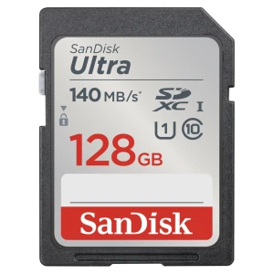 Spominska kartica SDXC 128GB Sandisk Ultra 140MB/s U1 UHS-I (SDSDUNB-128G-GN6IN)