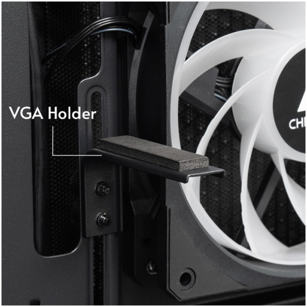 Ohišje Chieftec GT-01B-OP ATX - črna RGB - slika 3