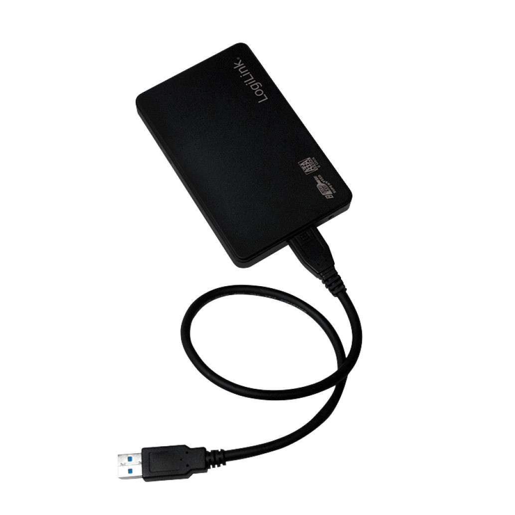 Ohišje za trdi disk 2,5 USB 3.0 Logilink UA0256 črno, brezvijačno