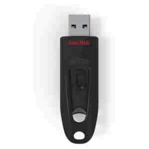 Spominski ključek 32GB USB 3.1 Sandisk Ultra 100MB/s - plastičen/drsni/črn (SDCZ48-032G-U46)