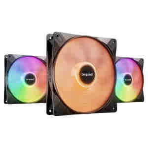 Ventilator be quiet! Light Wings LX 140mm črna RGB (3 pack)