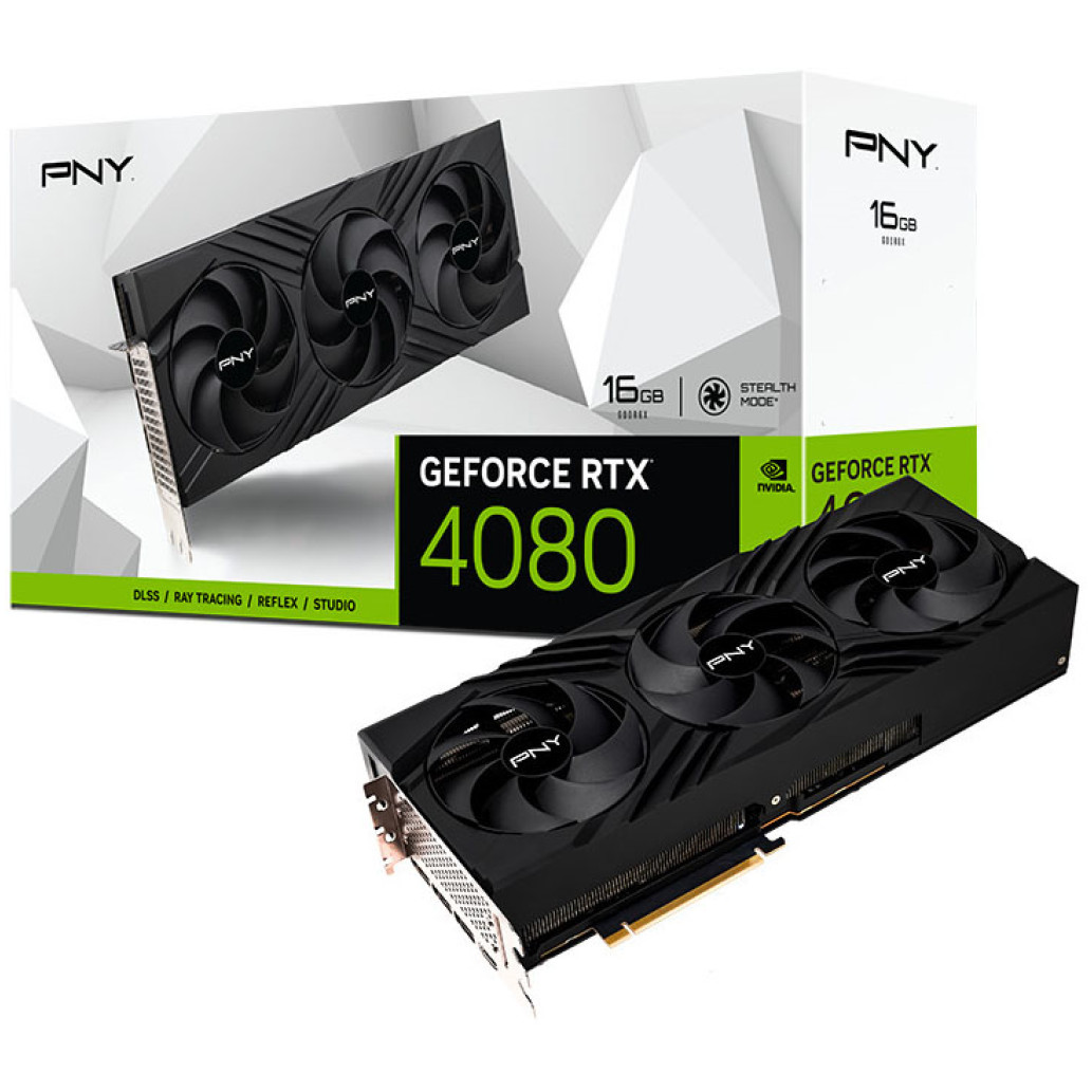 Grafična kartica nVidia RTX4080 PNY Verto Triple Fan - 16GB GDDR6X (VCG408016TFXPB1)