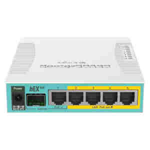 Usmerjevalnik žični Mikrotik hEX PoE RB960PGS PoE 5xLAN+1xSFP (RB960PGS)
