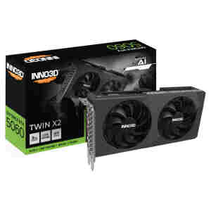 Grafična kartica nVidia RTX5060 Inno3D Twin X2 - 8GB GDDR7 (N50602-08D7-195071N)